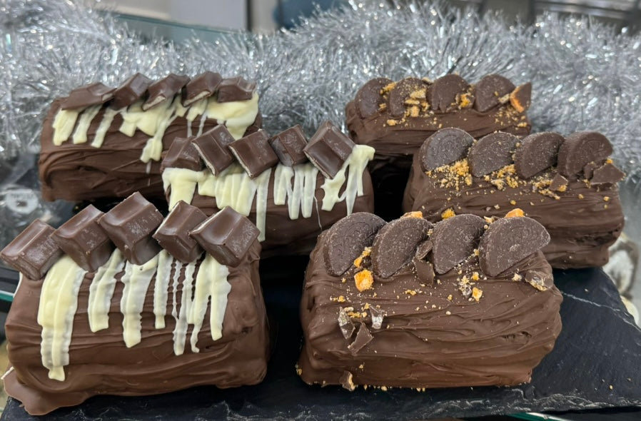 Christmas Brownie mini rolls