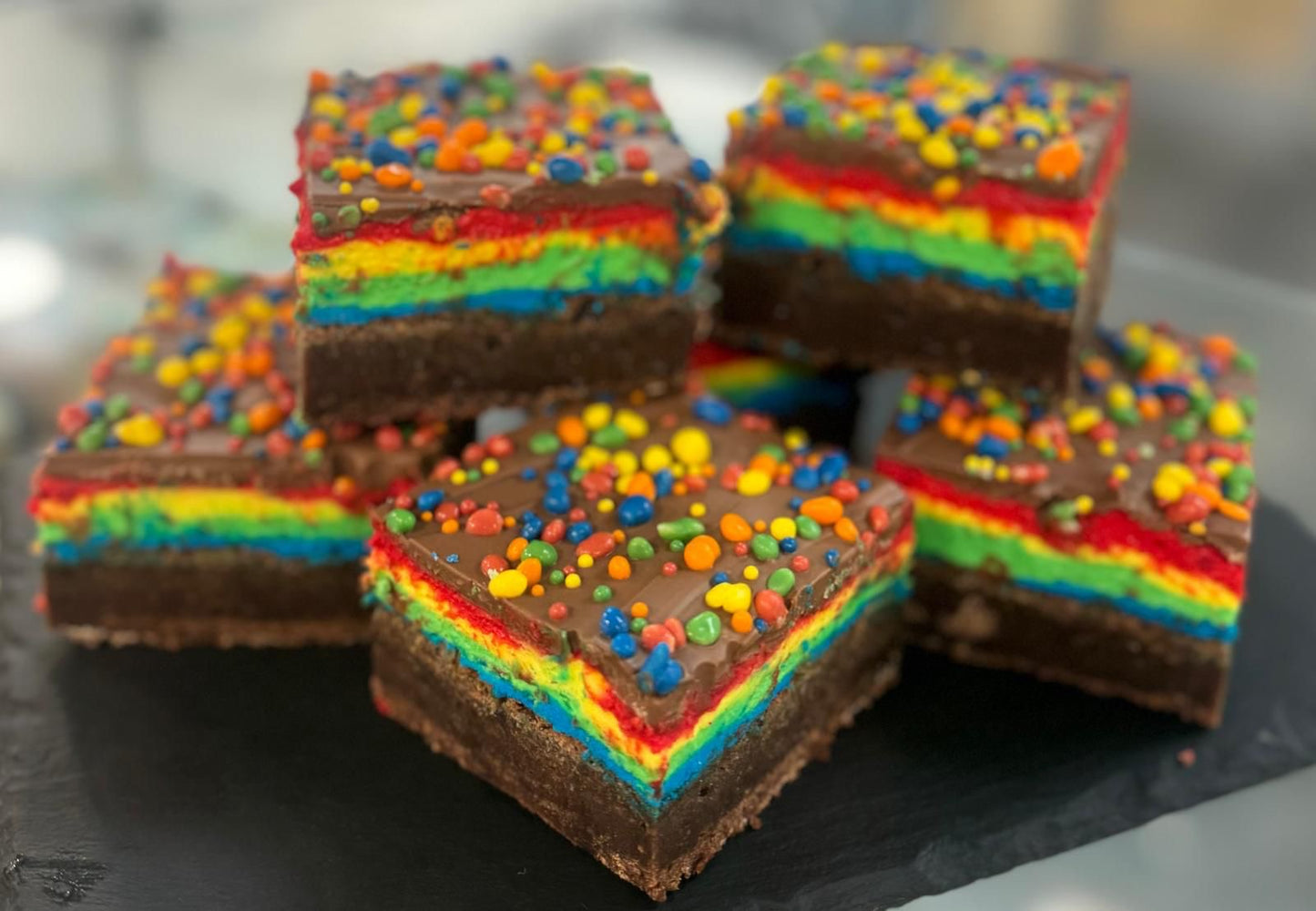 Rainbow brownie