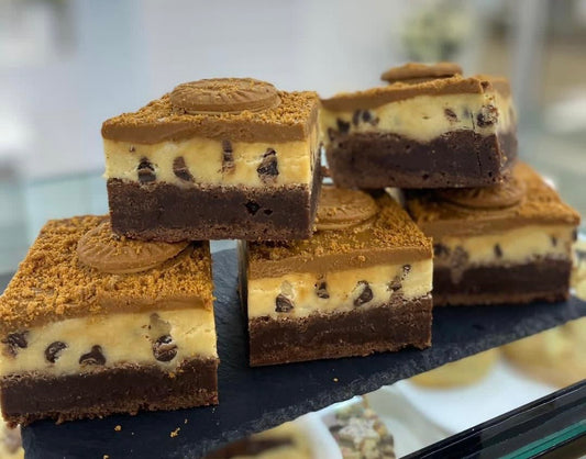 Lotus cookie dough brownie
