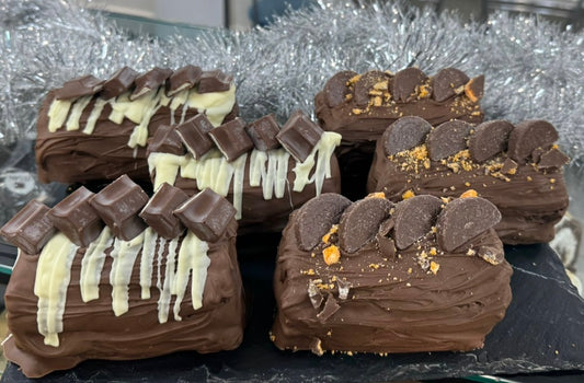 Christmas Brownie mini rolls