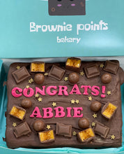 Load image into Gallery viewer, Personalised Brownie slab (Milk Chocolate)
